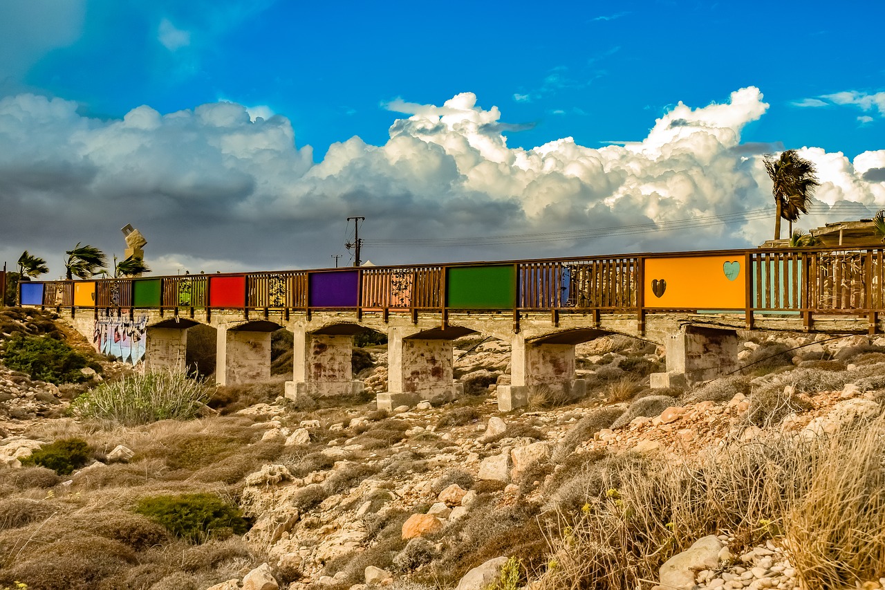 bridge  colors  scenery free photo