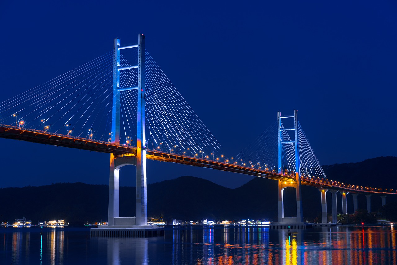 bridge  pier  cable-stayed bridge free photo