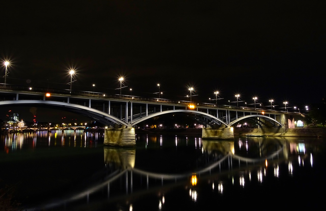 bridge  mirroring  water free photo