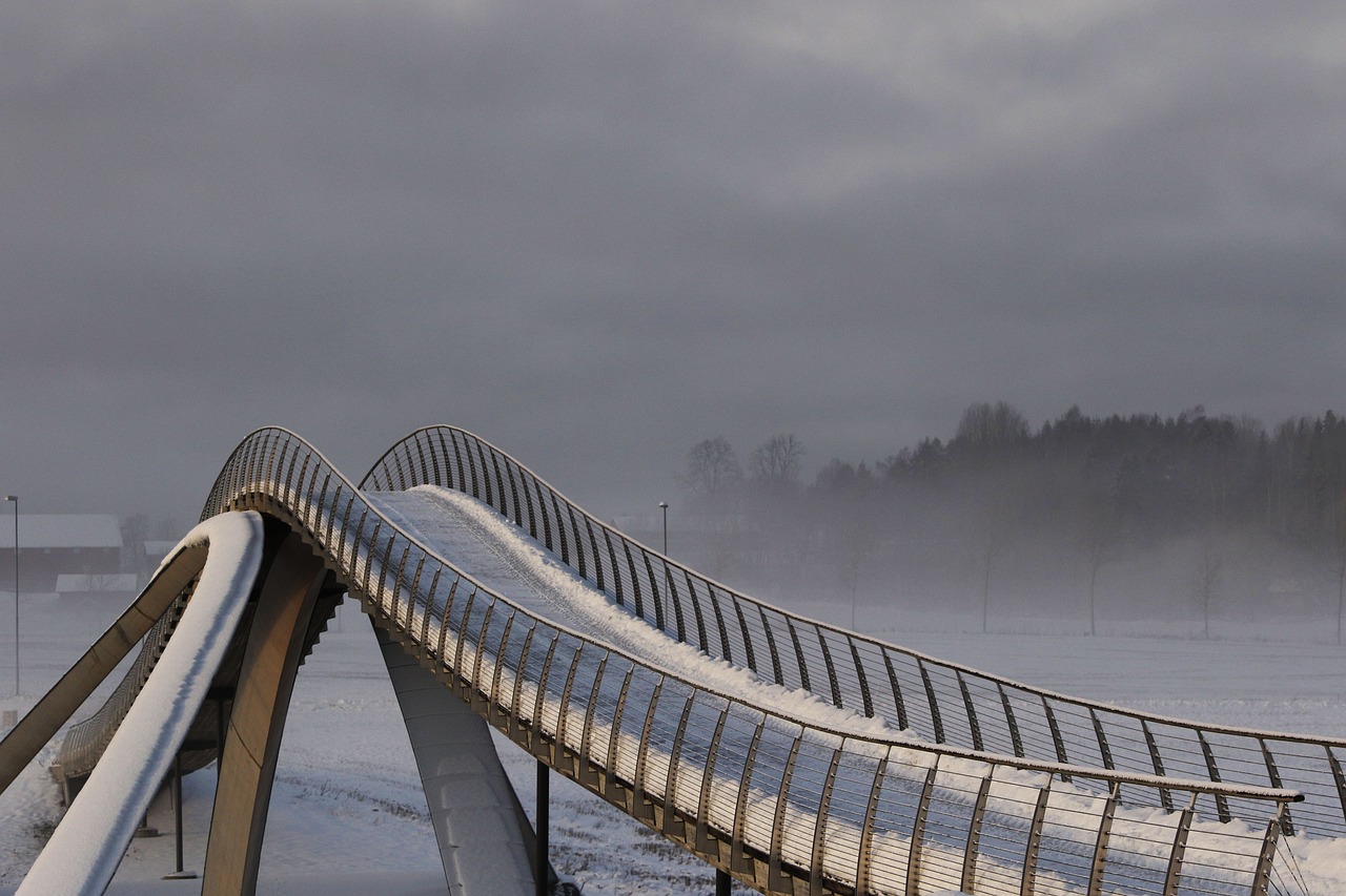 bridge  architecture  winter free photo