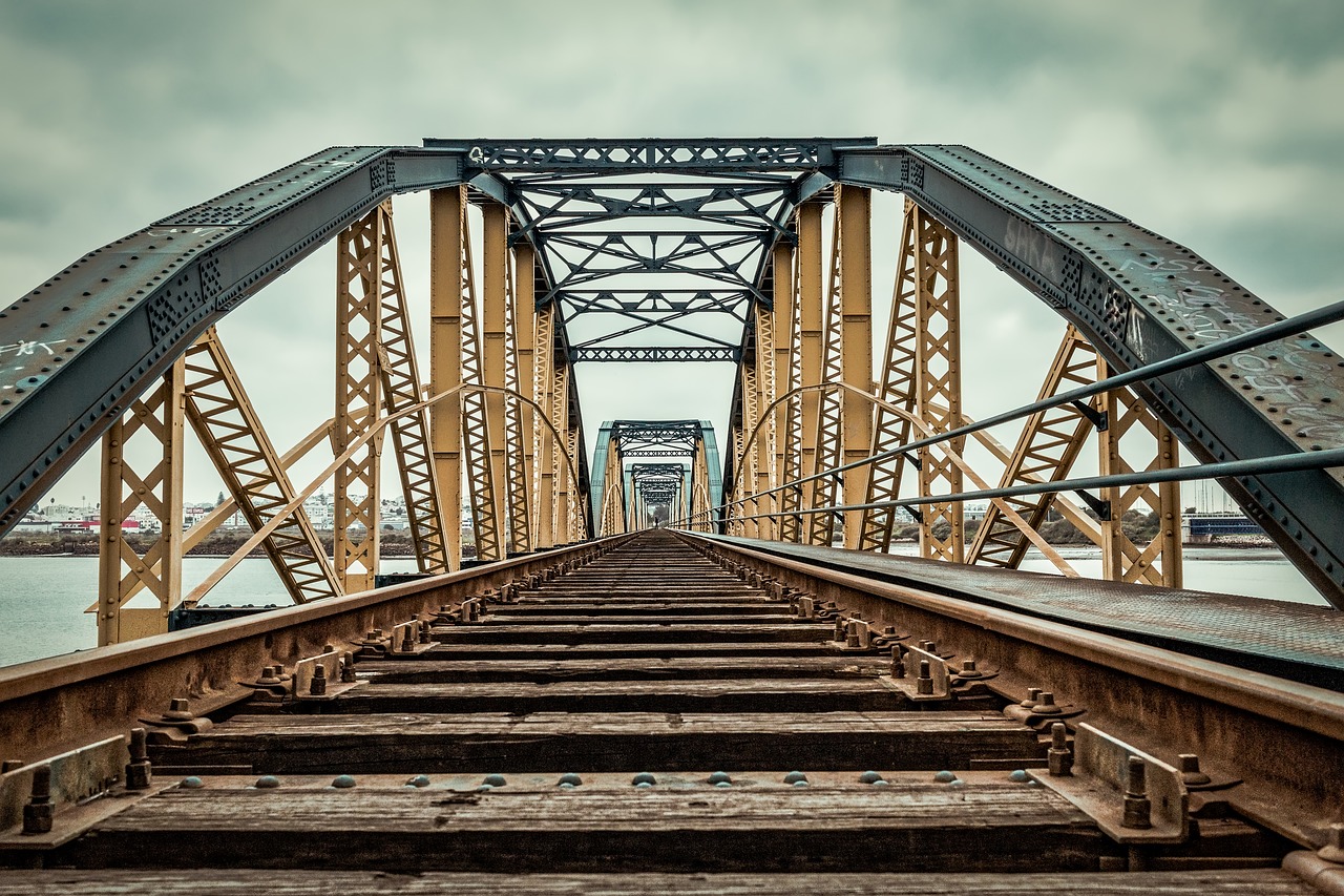 bridge  railroad  railway free photo