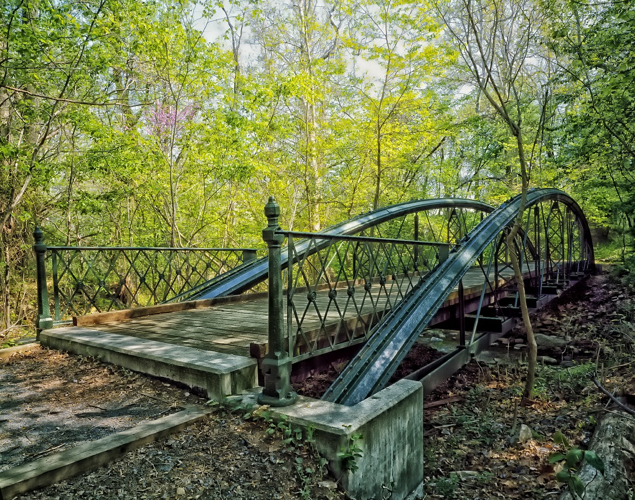 bridge abandoned road landmark free photo