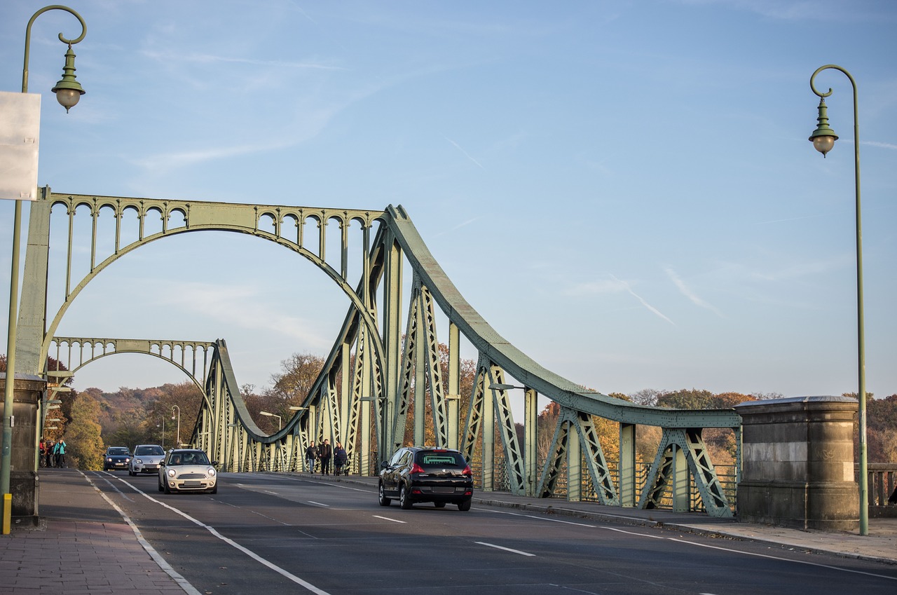 bridge  glienicke  berlin free photo