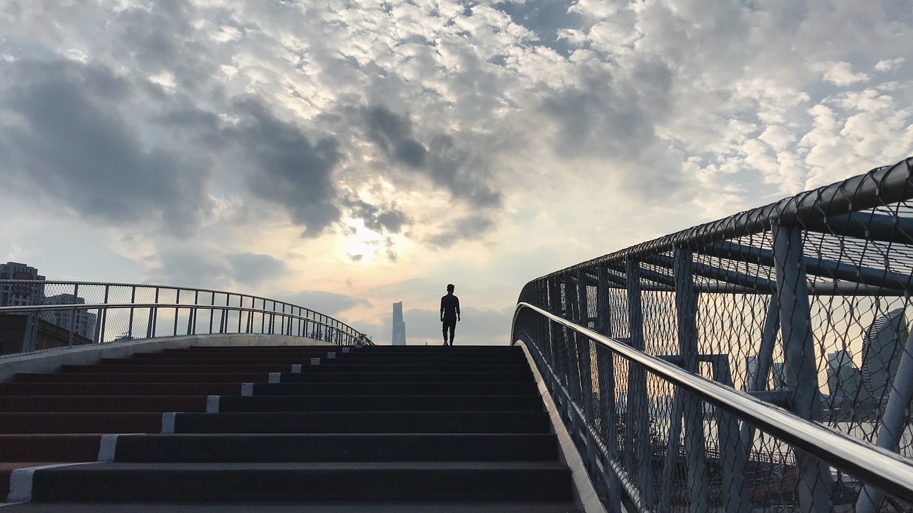 bridge  afternoon  sunset free photo