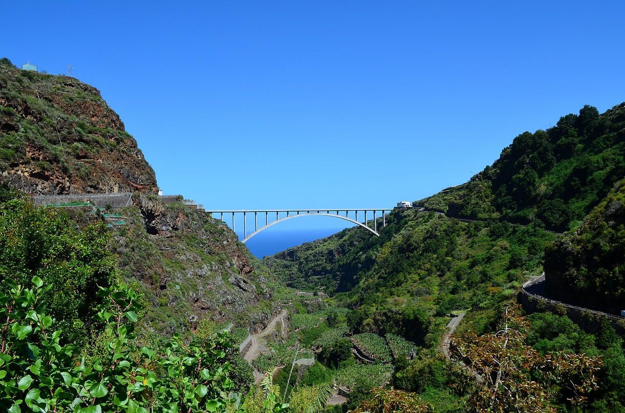 bridge  los tilos bridge  la palma free photo