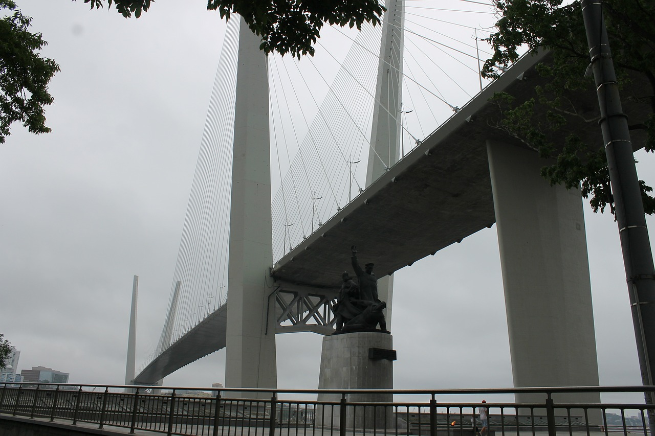 bridge vladivostok street free photo