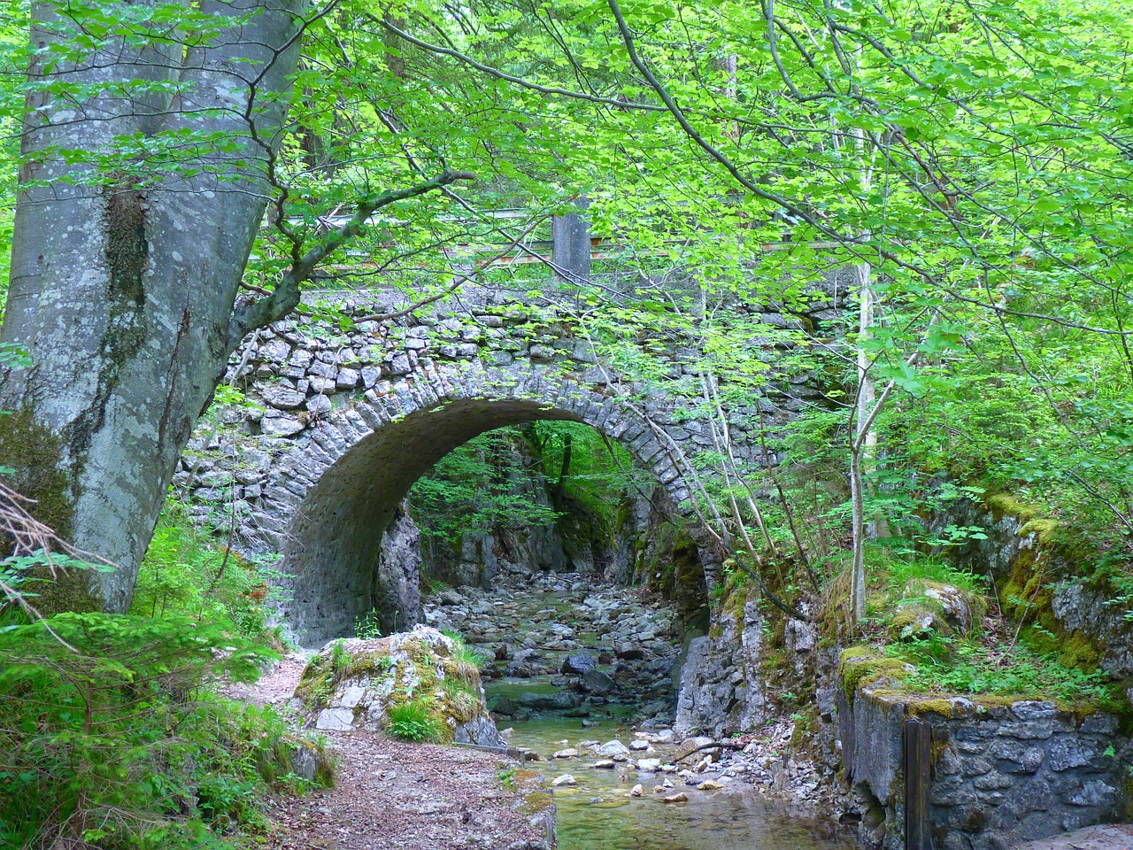 bridge stone bridge about free photo