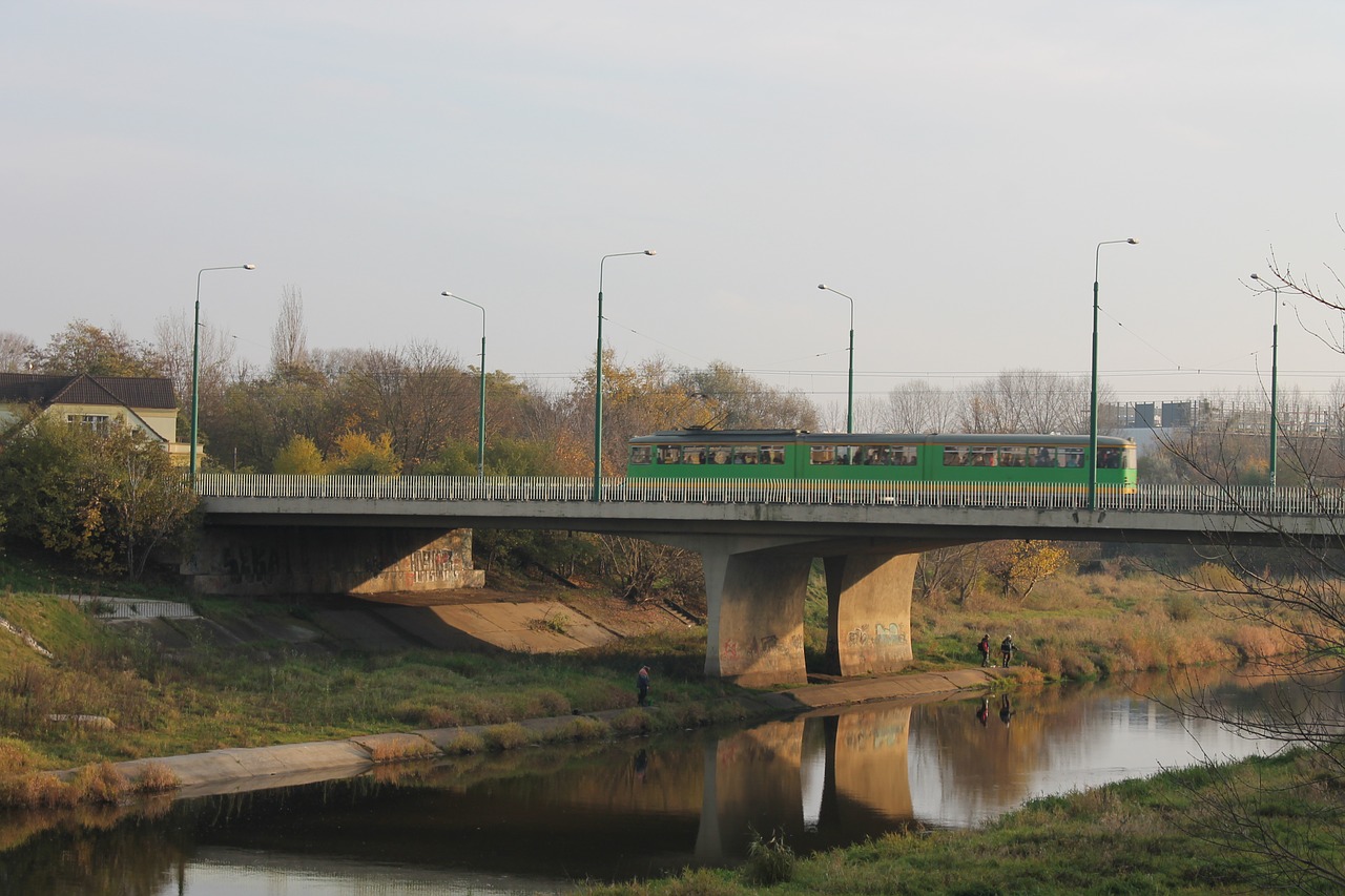 bridge river warta river free photo