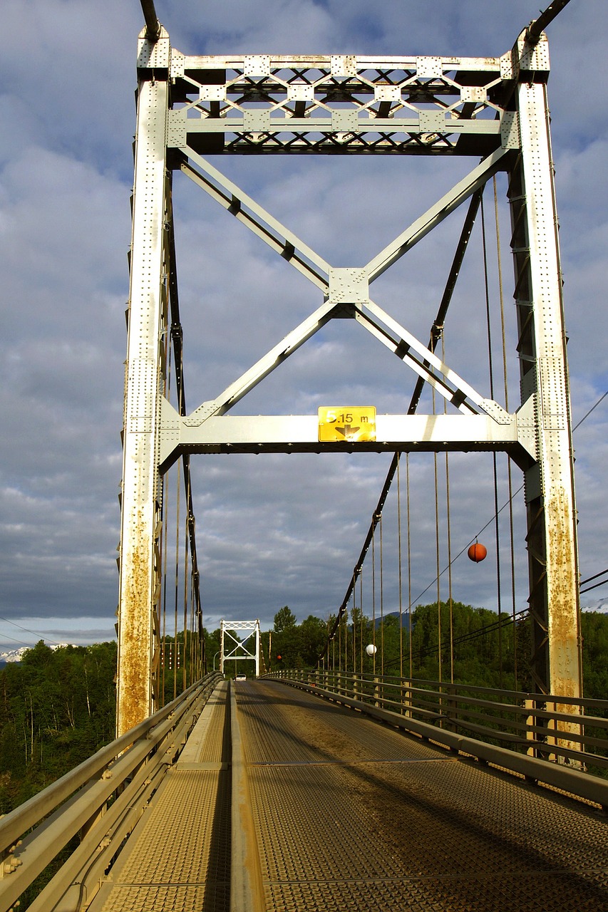 bridge metal british columbia free photo