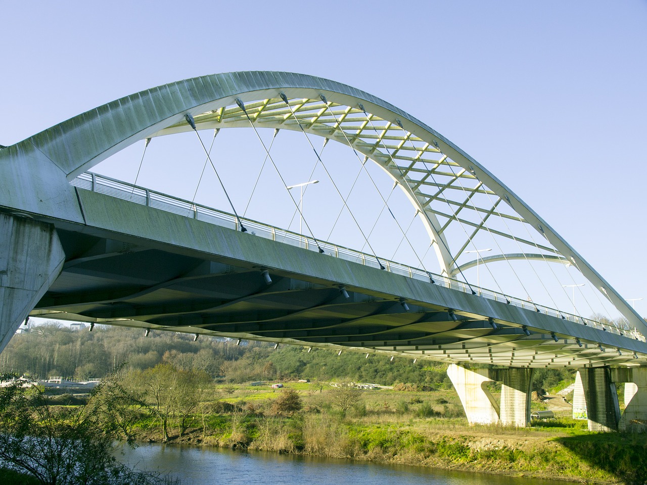 bridge lugo rio miño free photo