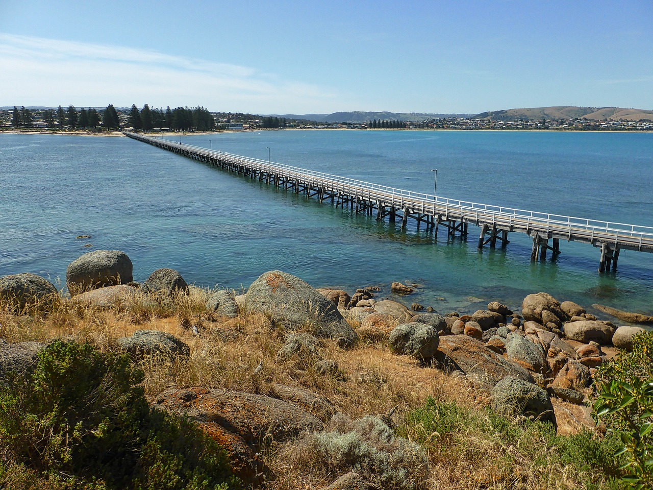 bridge pier jetty free photo