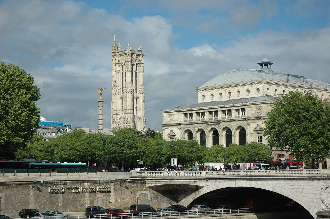 bridge paris architecture free photo