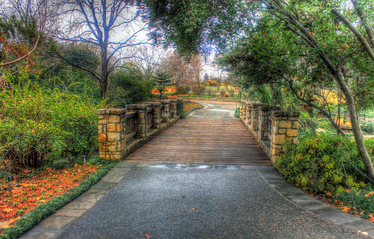 bridge arboretum footbridge free photo