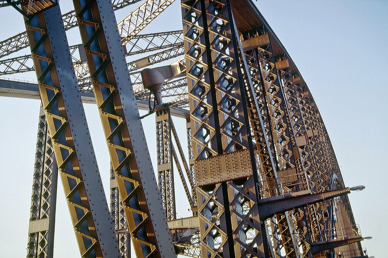 bridge construction steel free photo