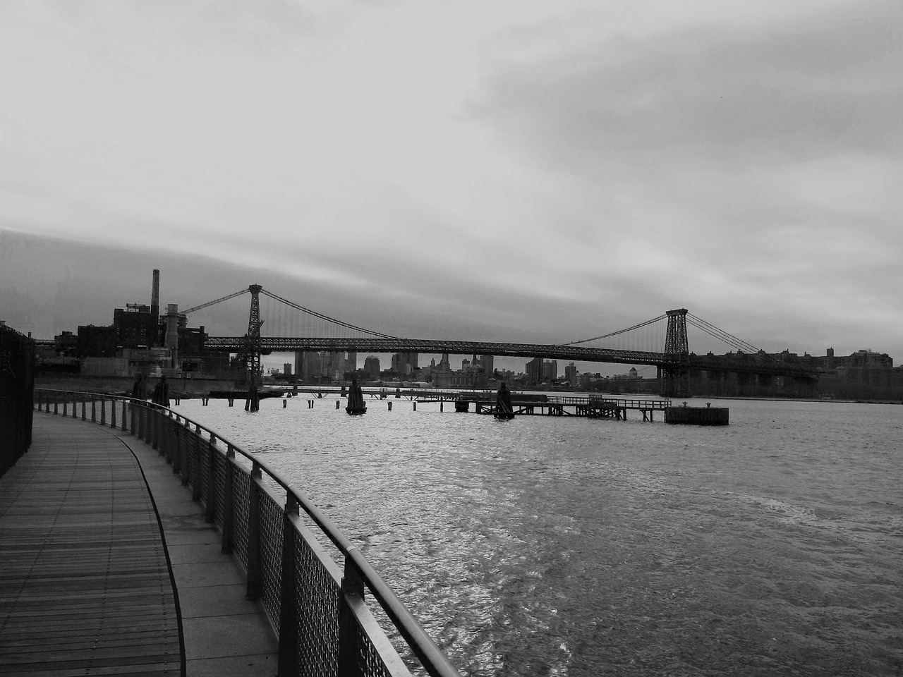 bridge brooklyn river free photo