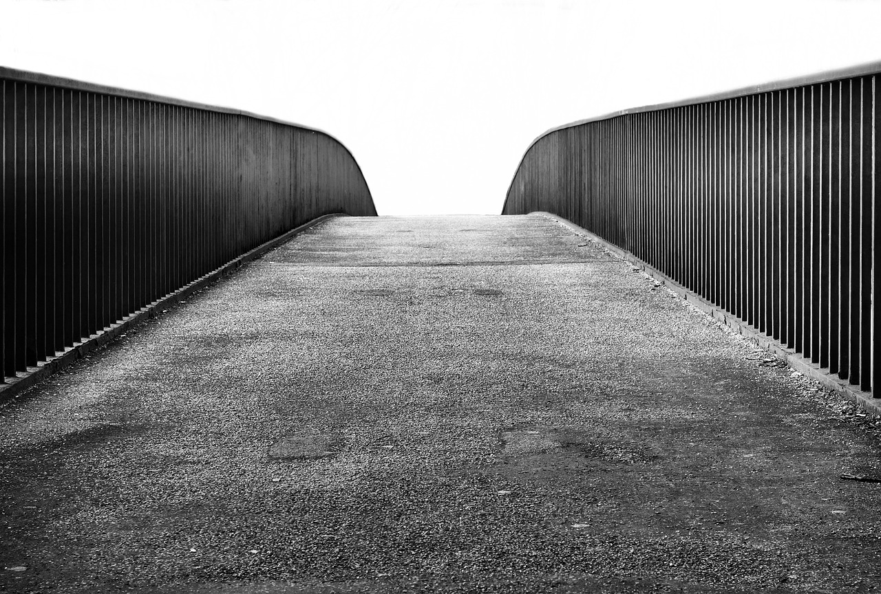 bridge away railing free photo
