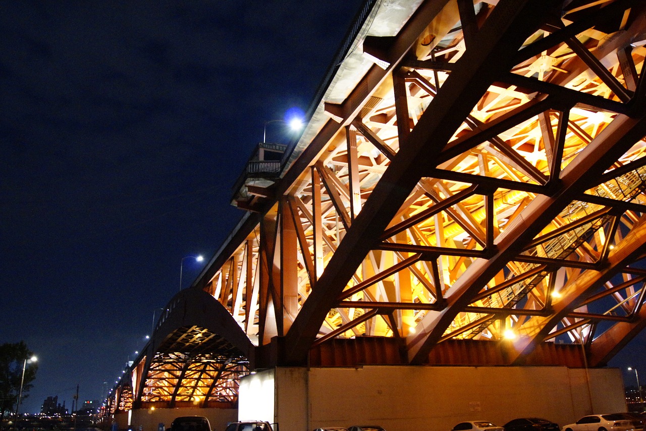 bridge seongsan bridge glow free photo