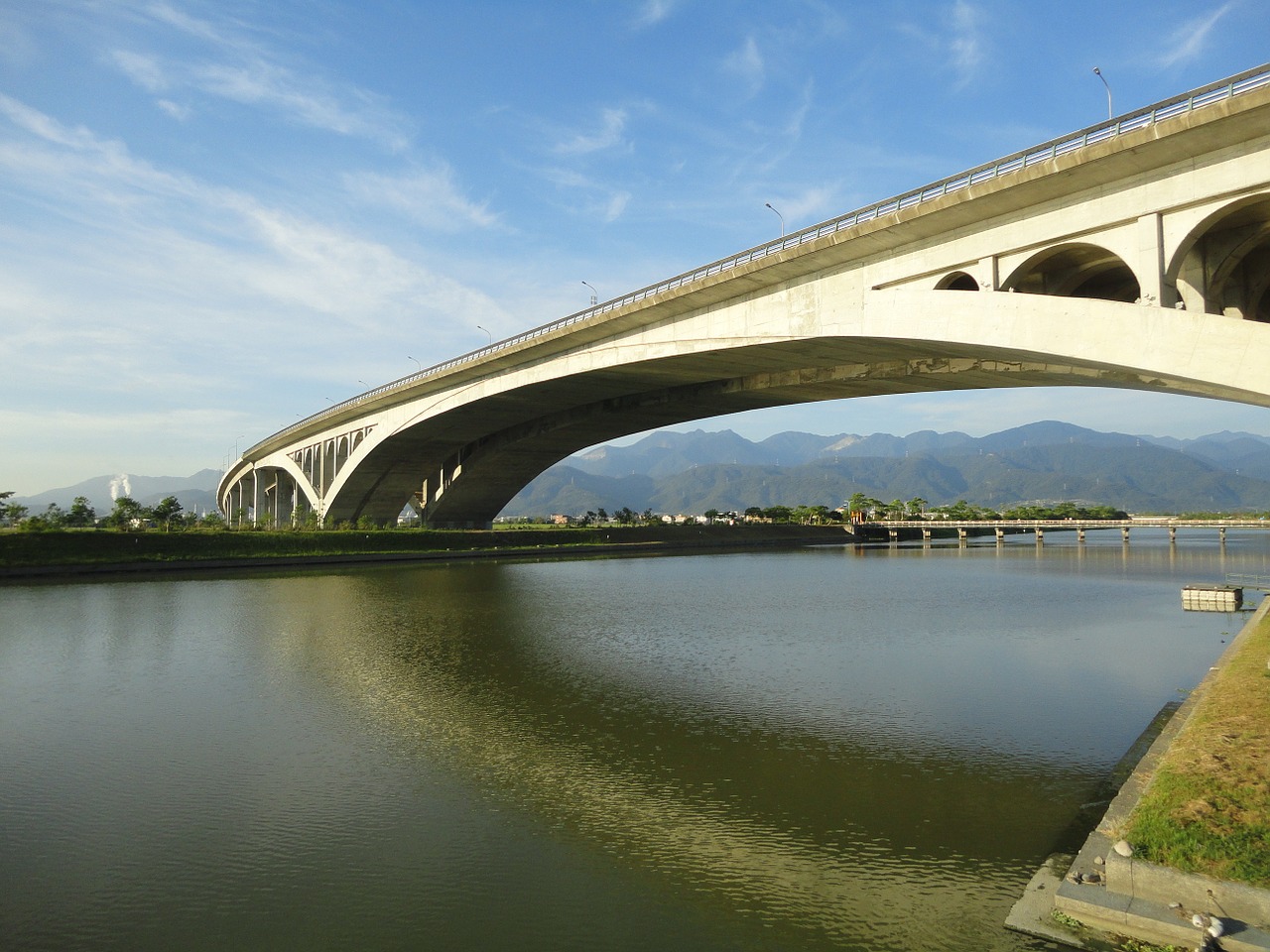 bridge taiwan river free photo