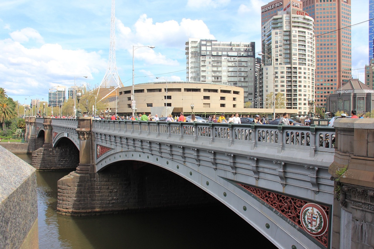 bridge city river free photo