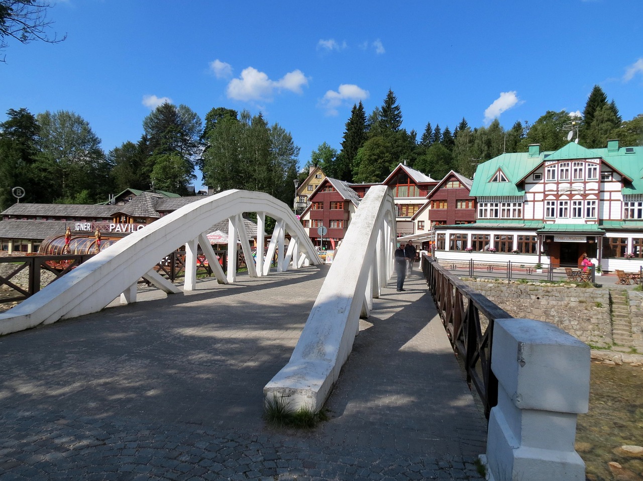 bridge the giant mountains spindleruv mlyn free photo