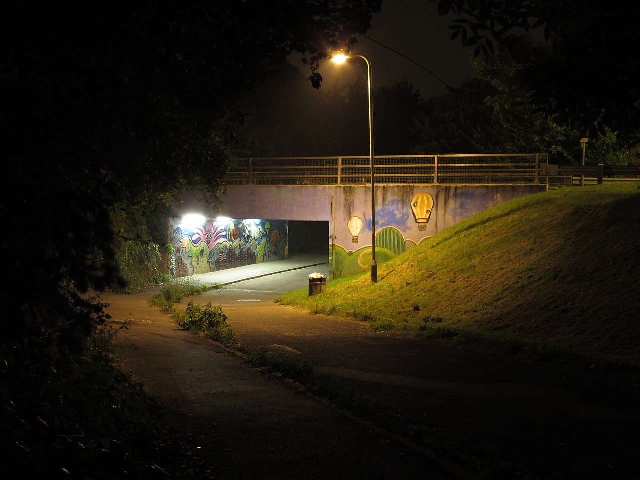 bridge graffiti art free photo