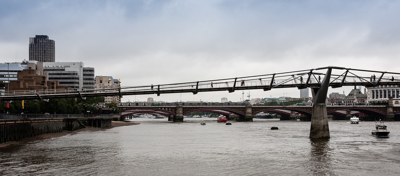 bridge river thames free photo