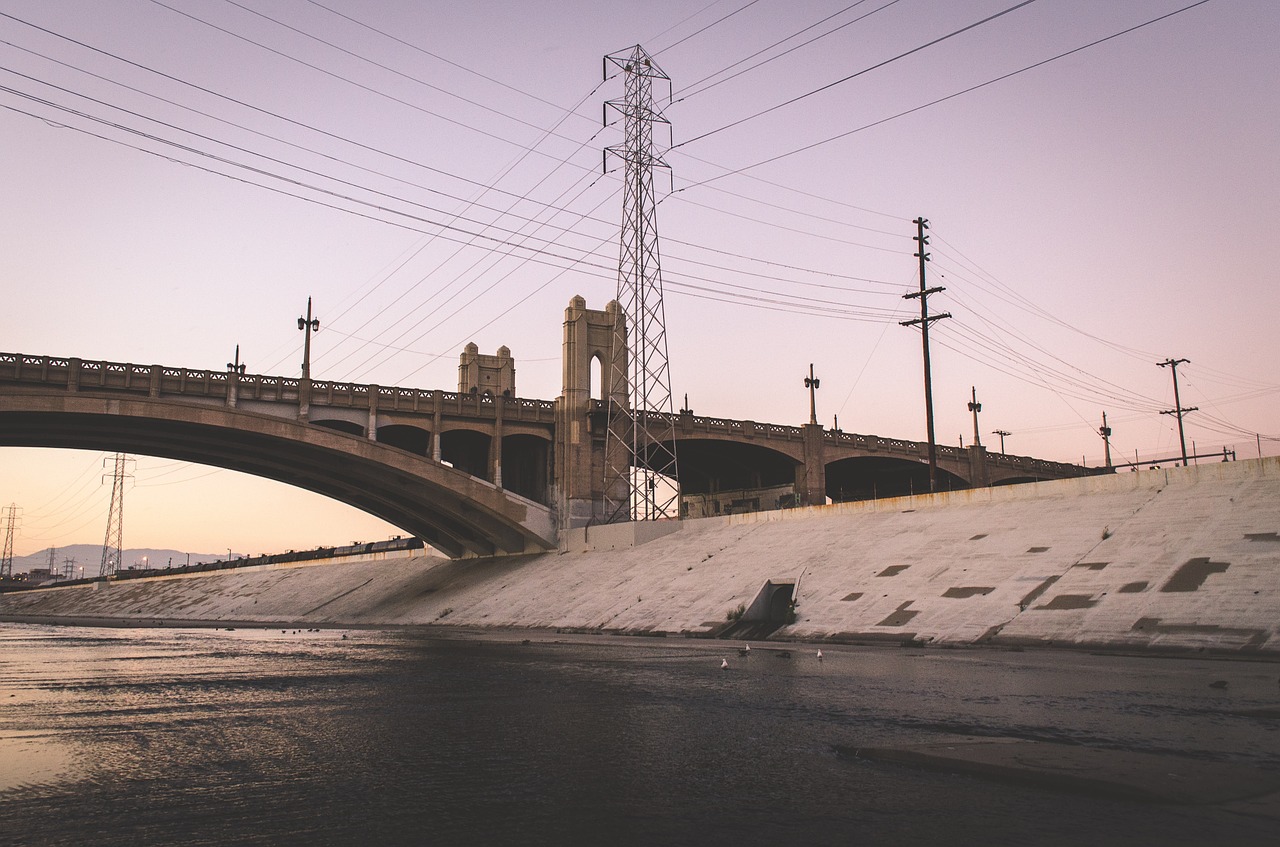 bridge crossing concrete free photo