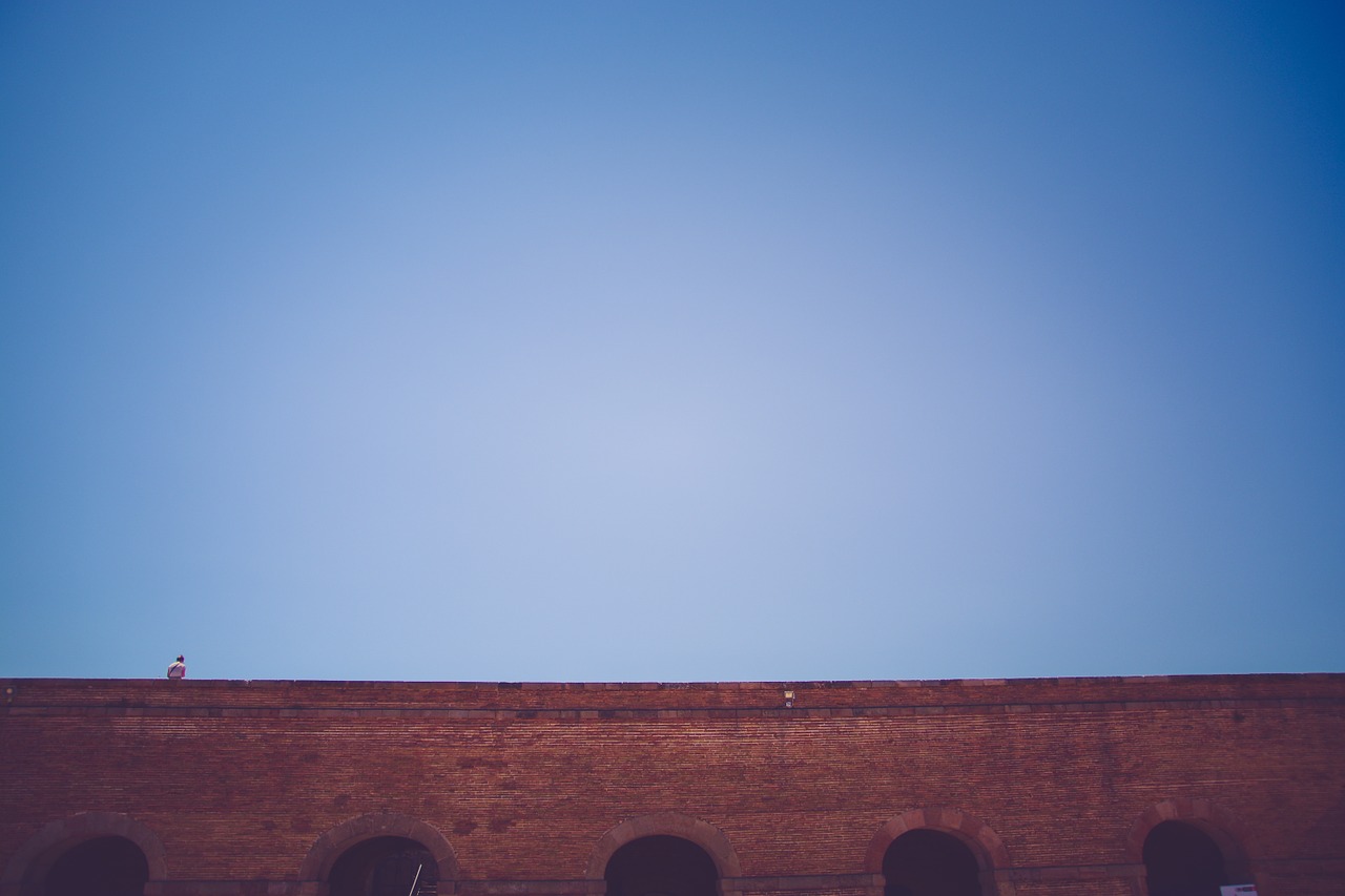 bridge bricks blue free photo