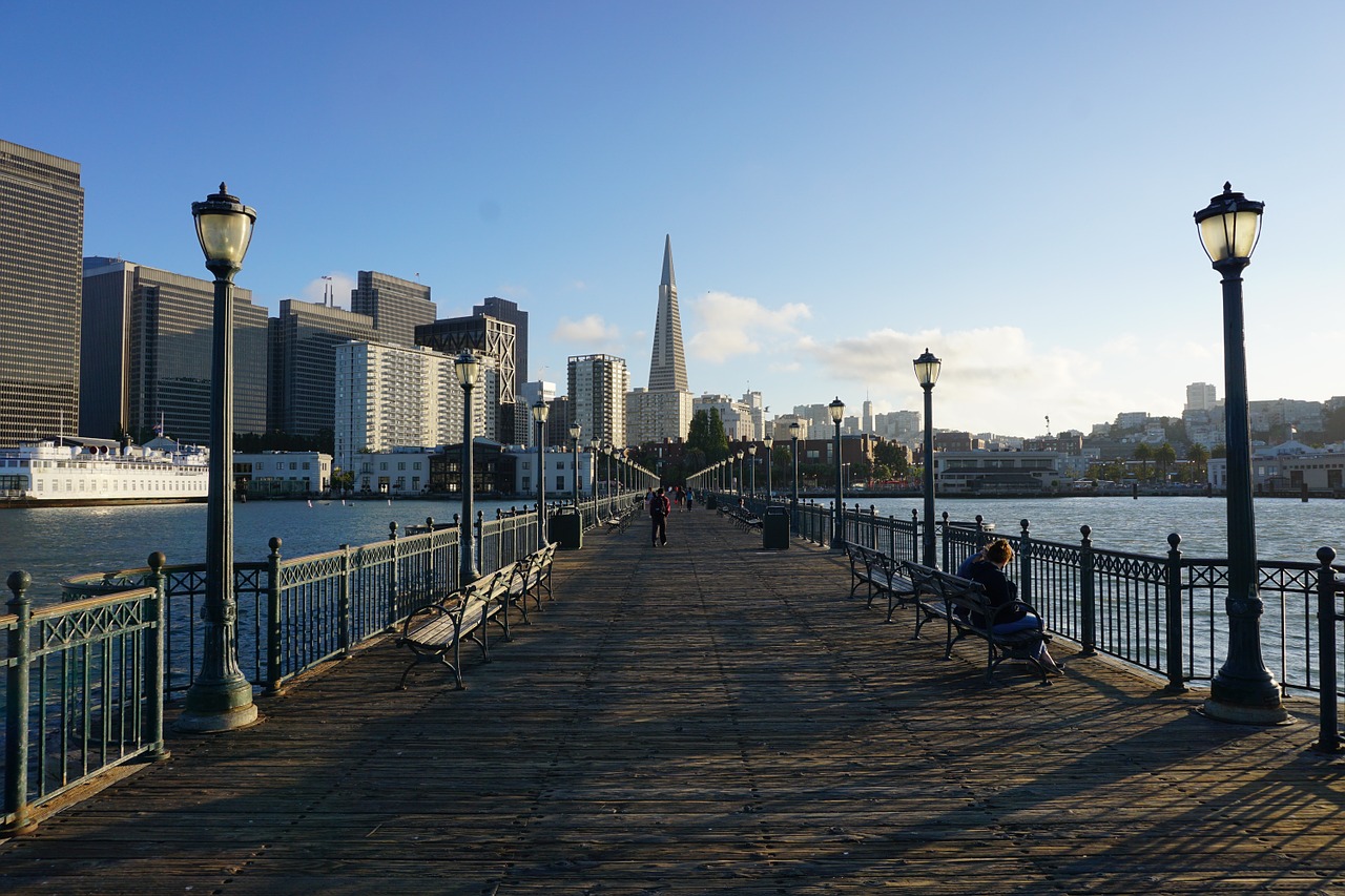 bridge san francisco sunset free photo