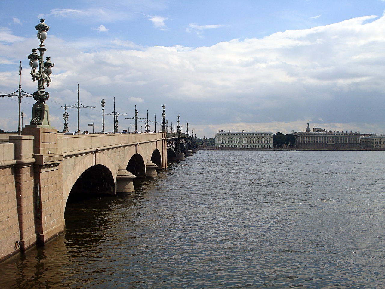 st petersburg russia bridge trinity bridge free photo