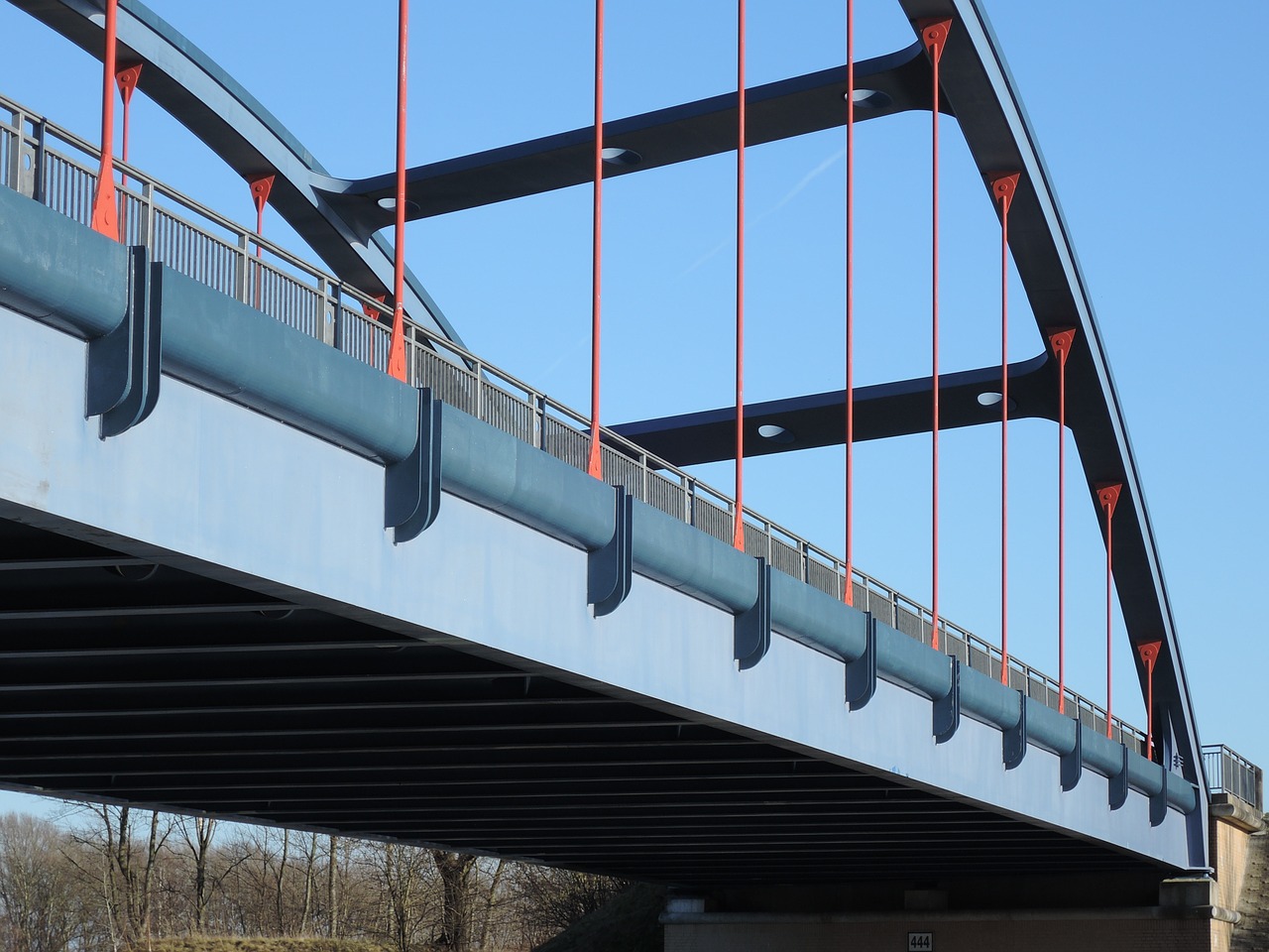 bridge construction steel metal rods free photo