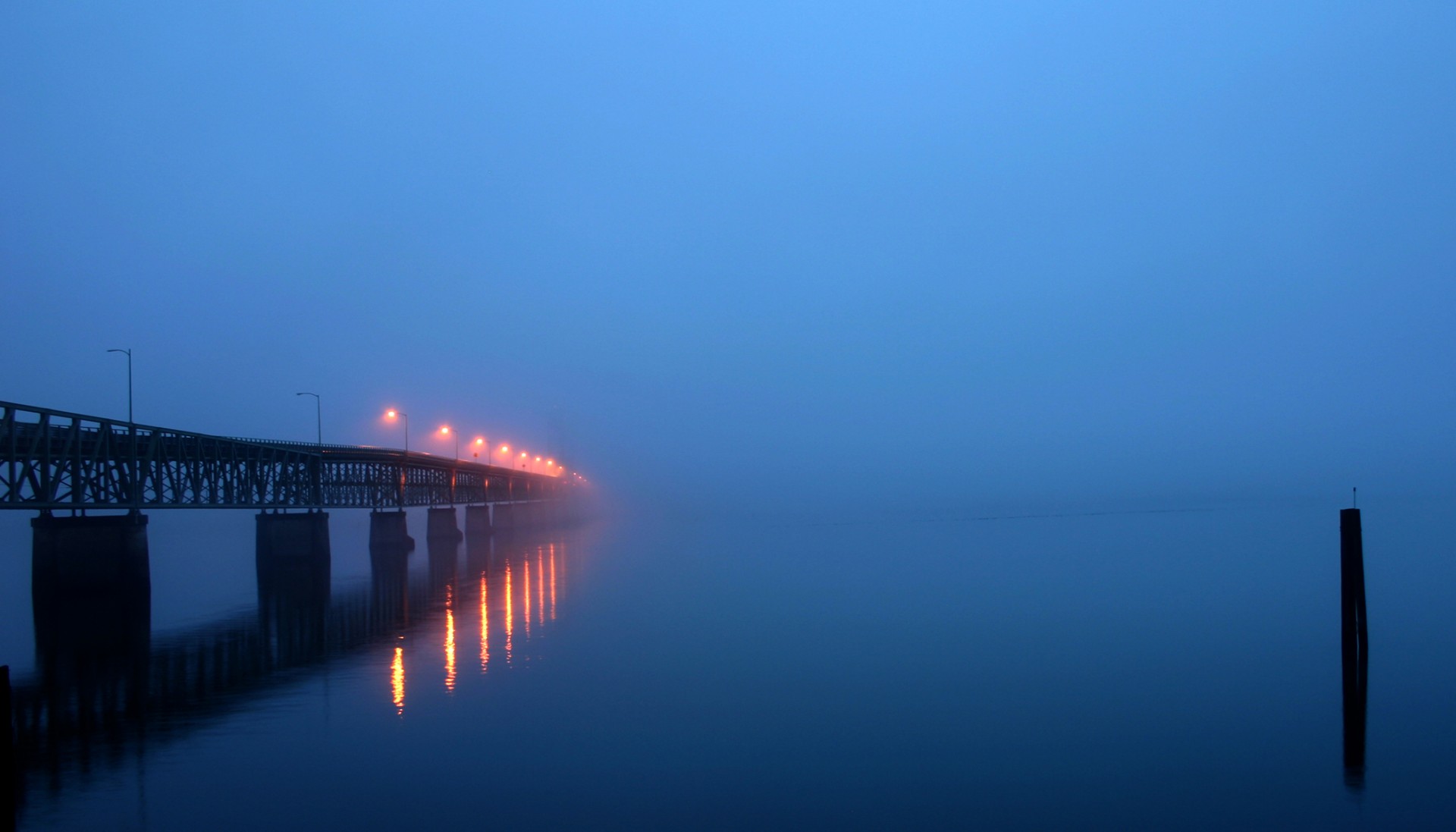 bridge fog oregon free photo