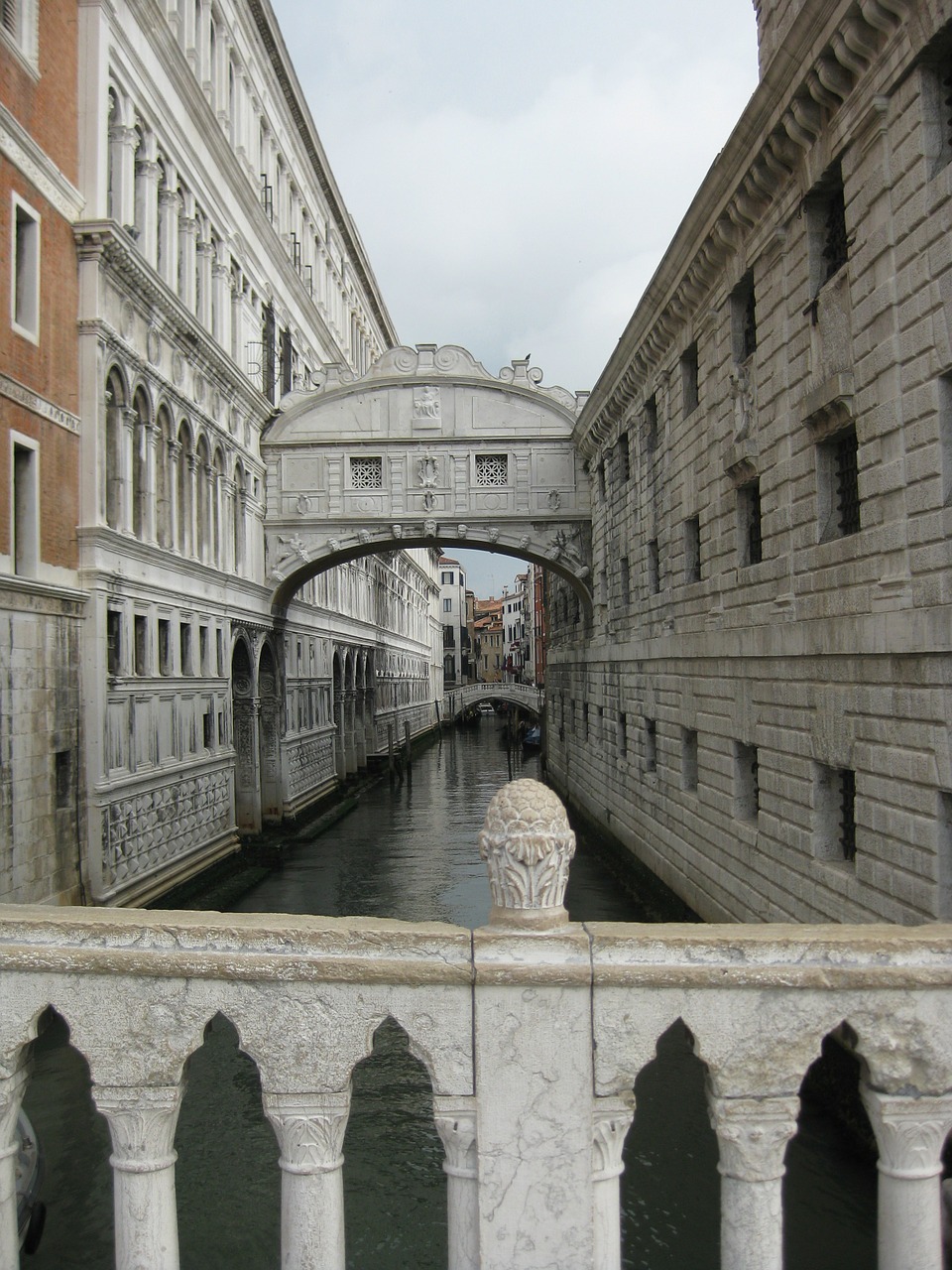 bridge of sighs venice channel free photo