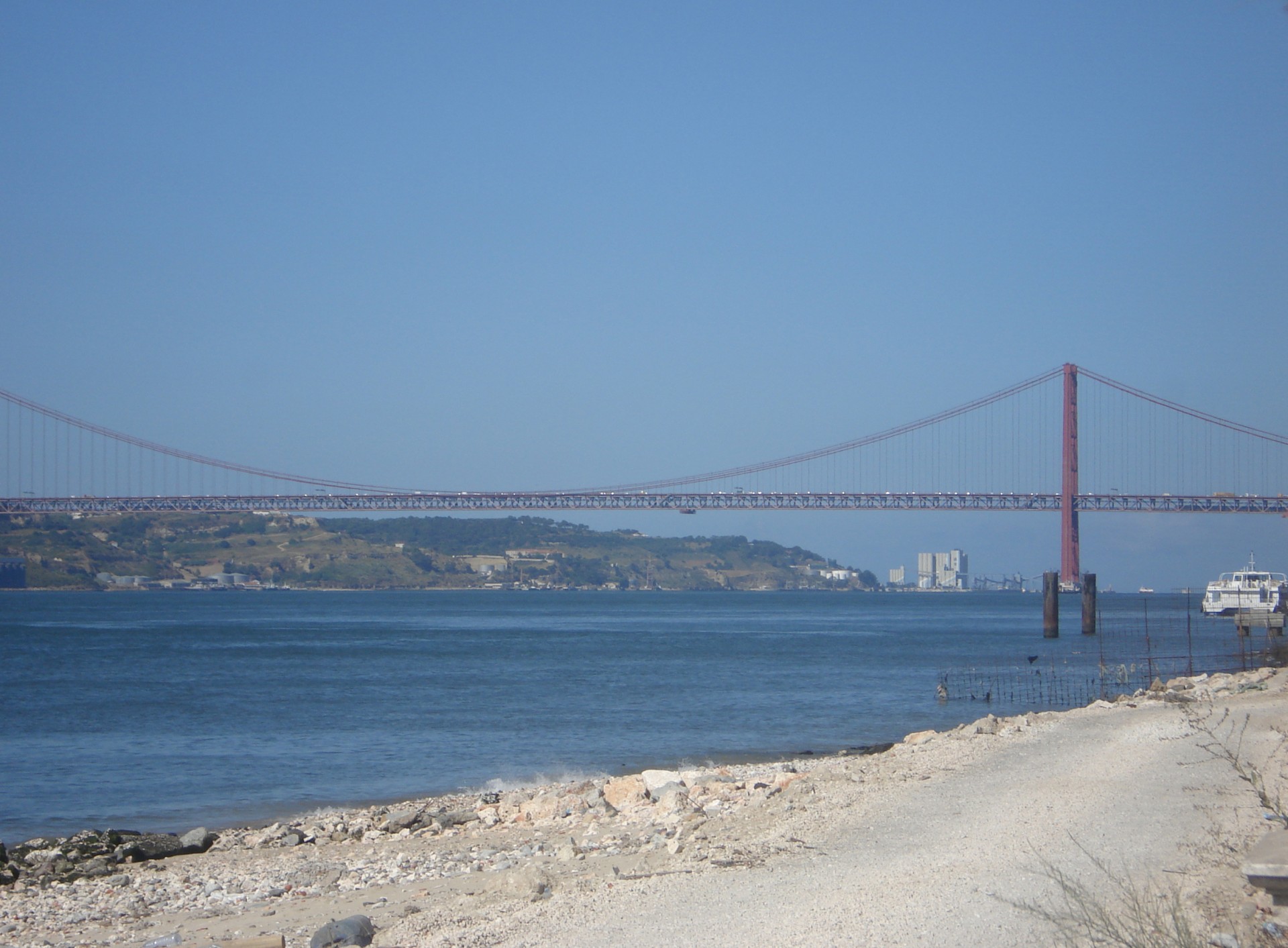 bridge suspended river free photo