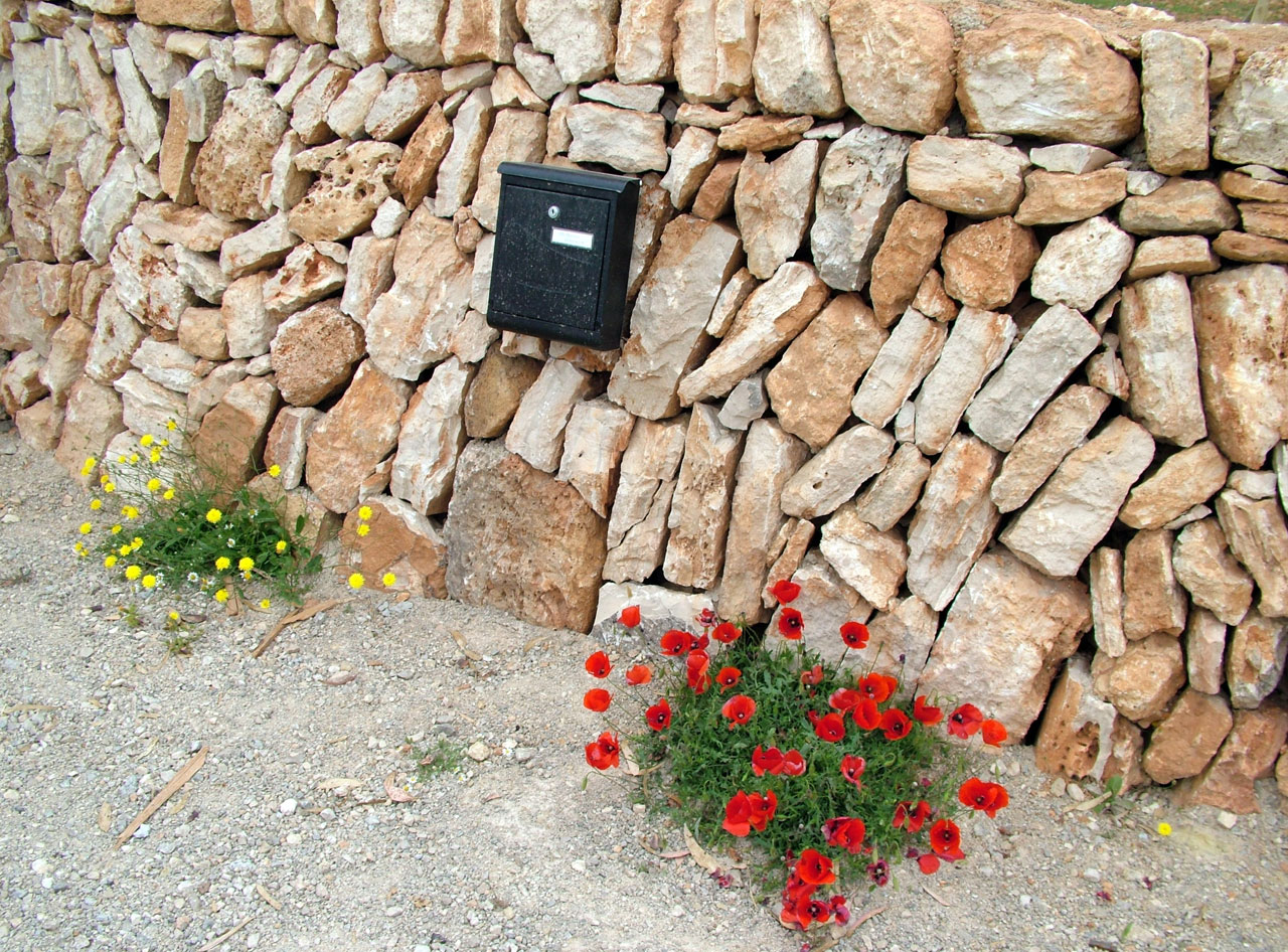 mail box stone free photo