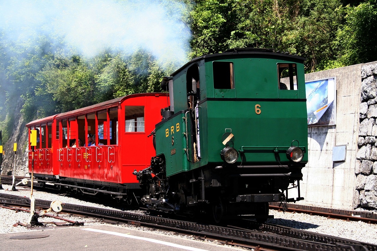 brienz rothornbahn steam locomotive mountains free photo