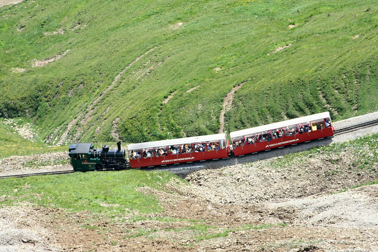 brienz rothornbahn red horn steam locomotive free photo