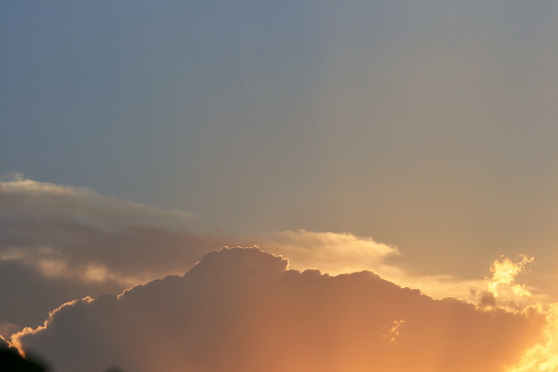 sunset cloud luminous free photo