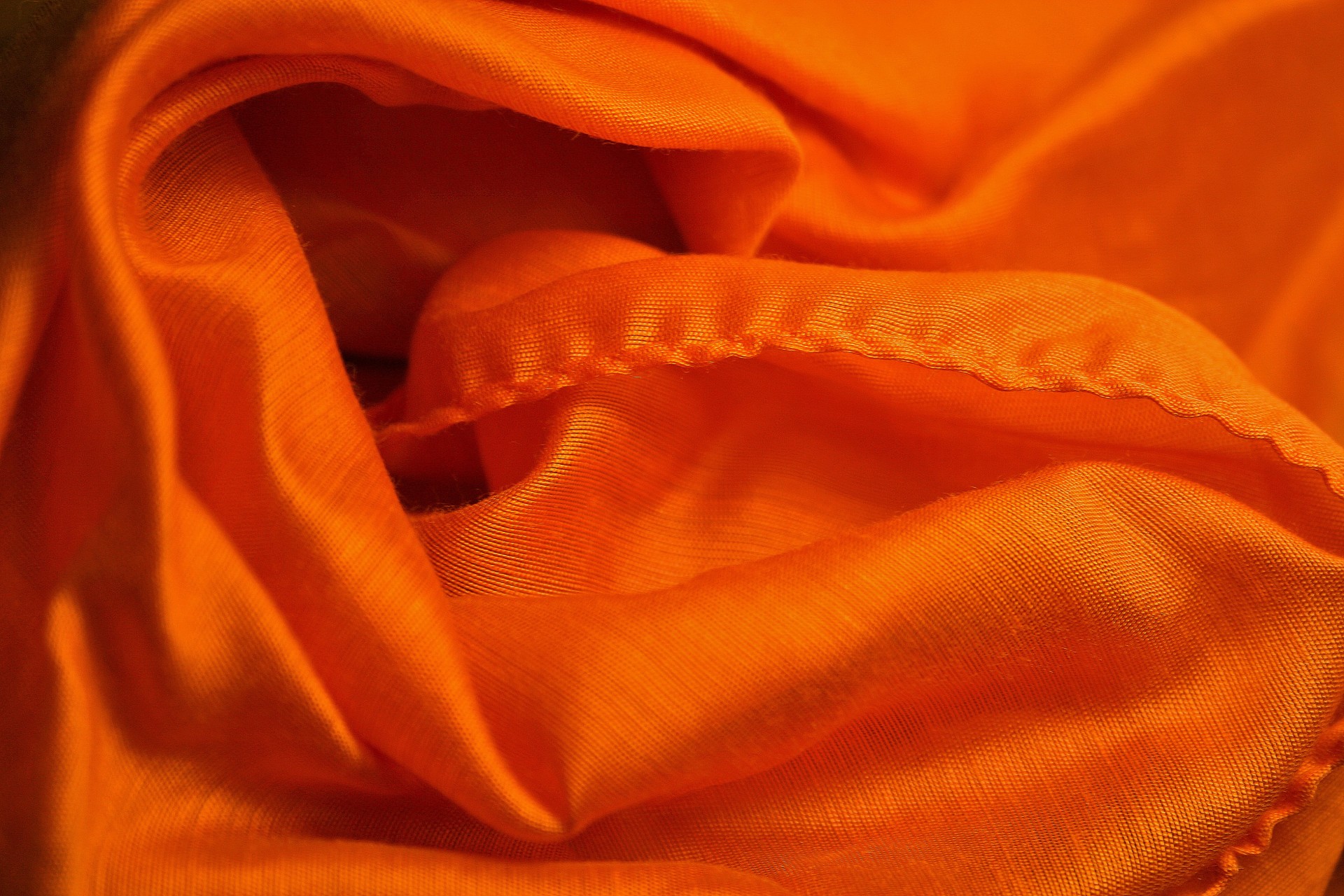 scarf orange bright free photo