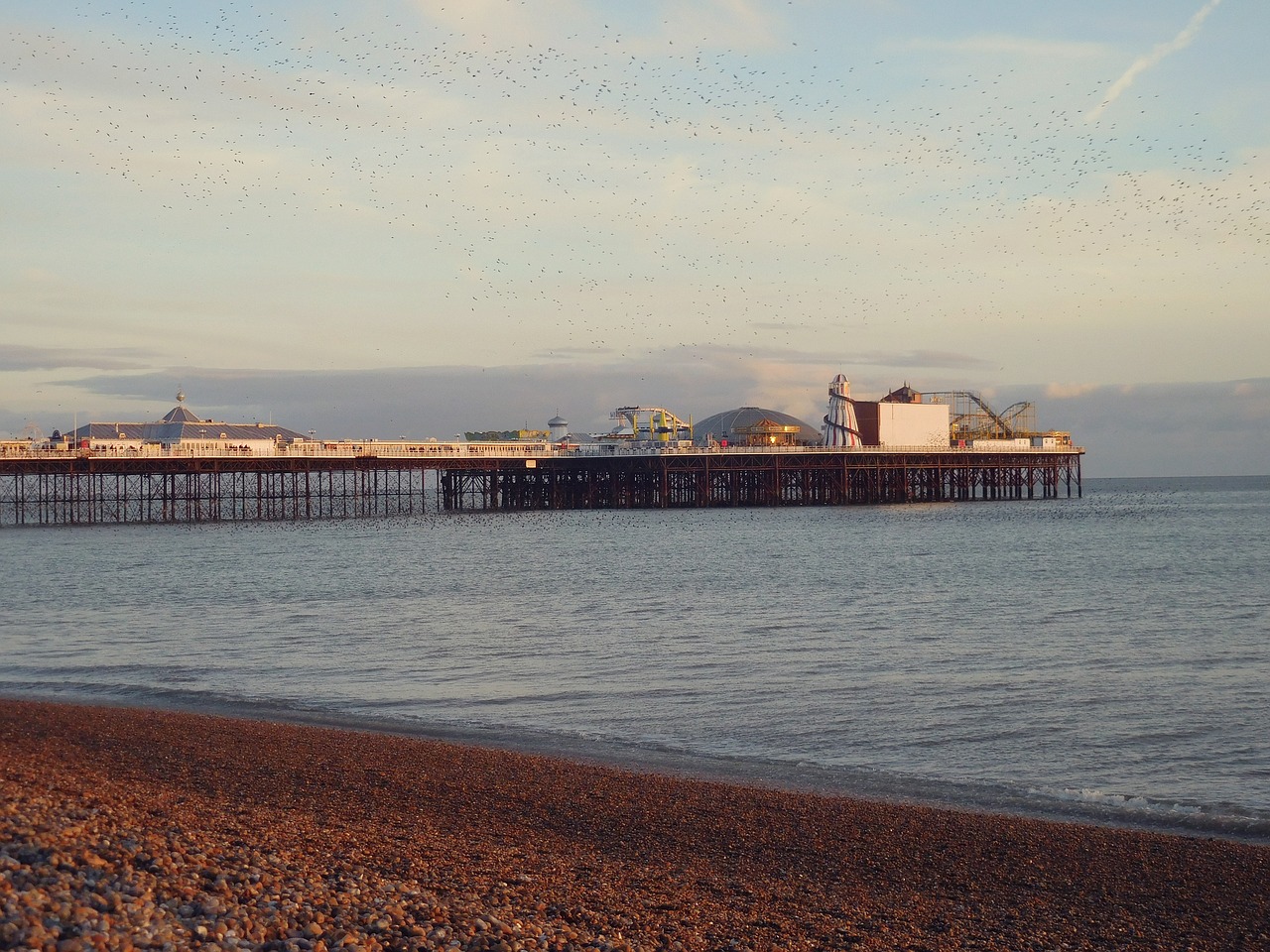 brighton beach seaside free photo