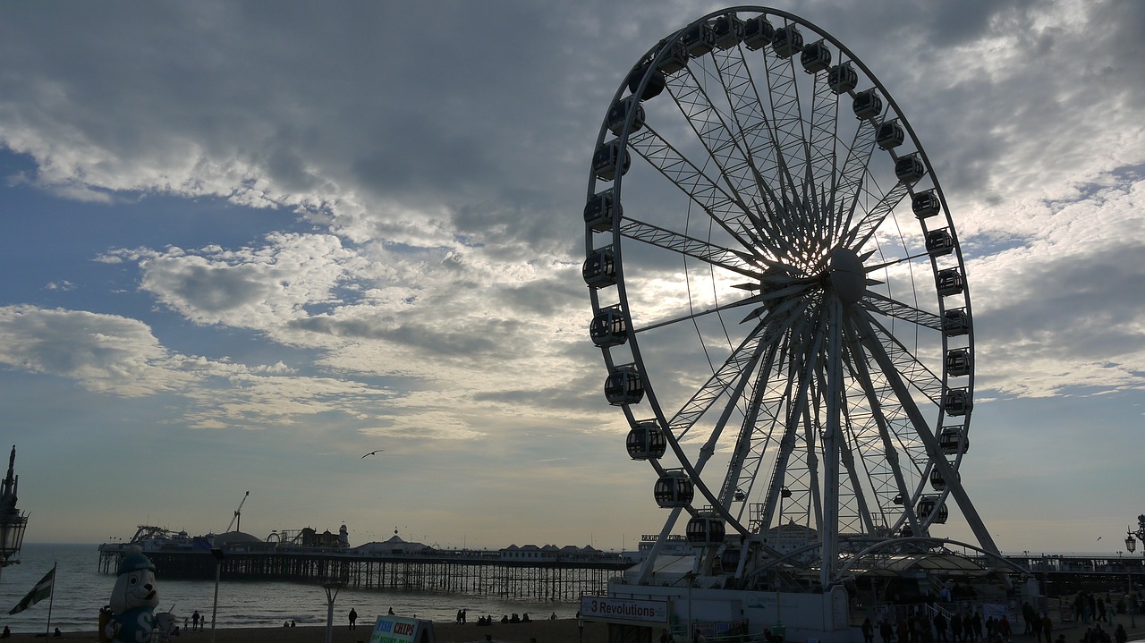 brighton pier wheel free photo