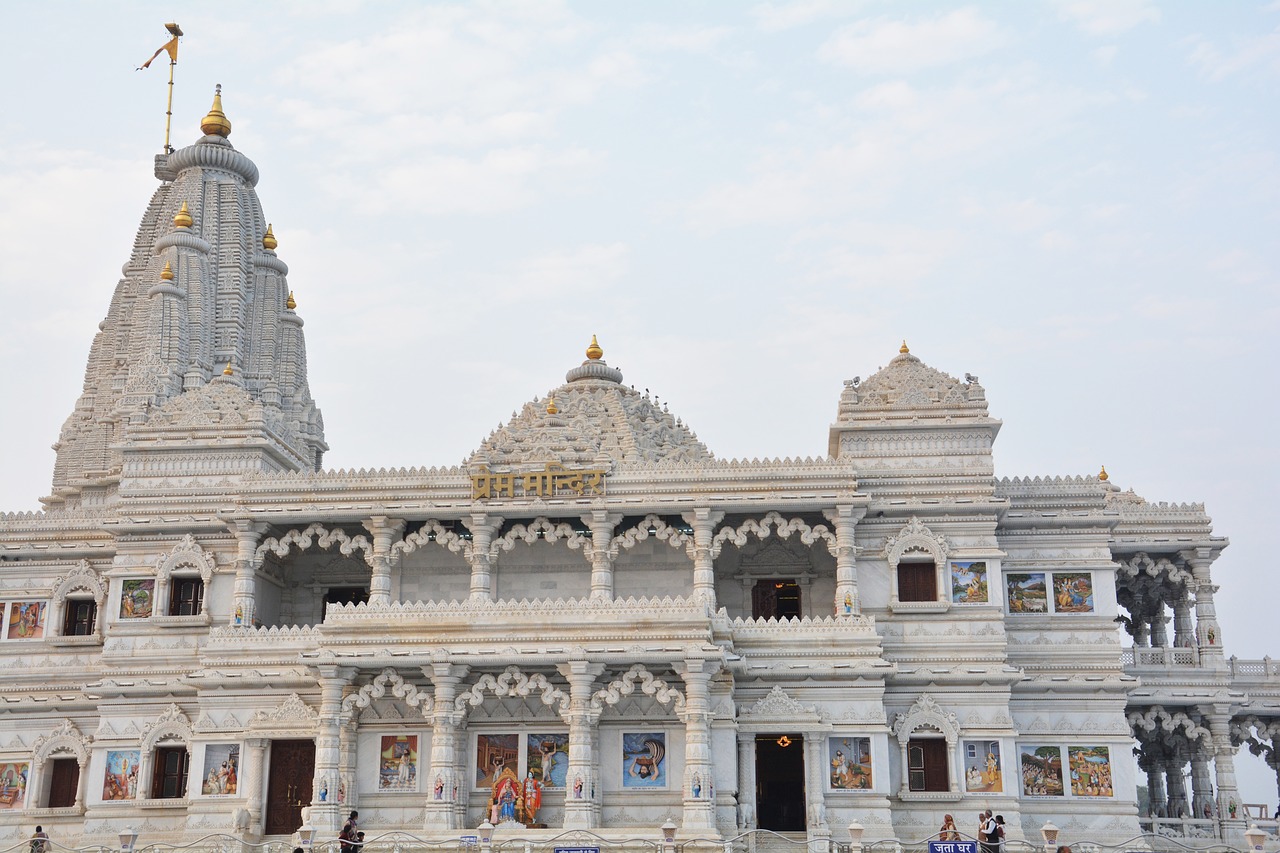 brindavan  premmandir  india free photo