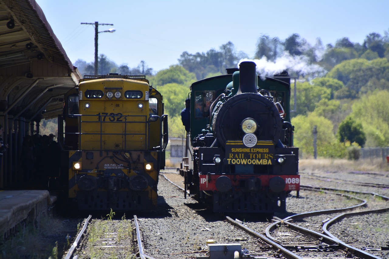 brisbane train steam free photo