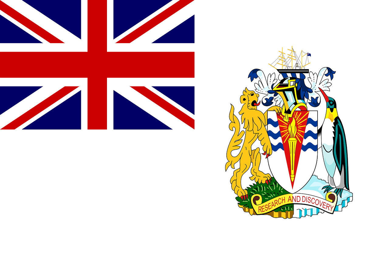 british antarctic territory flag national flag free photo