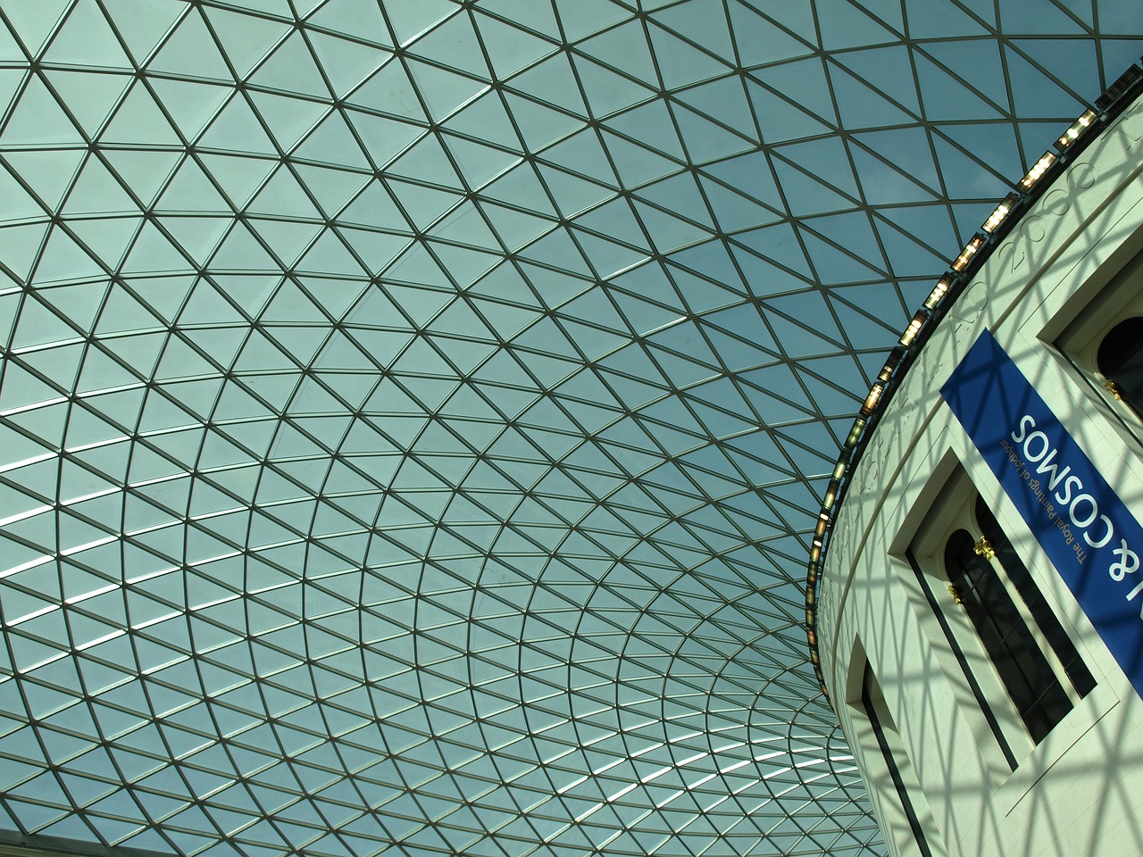 british museum dome geometry free photo