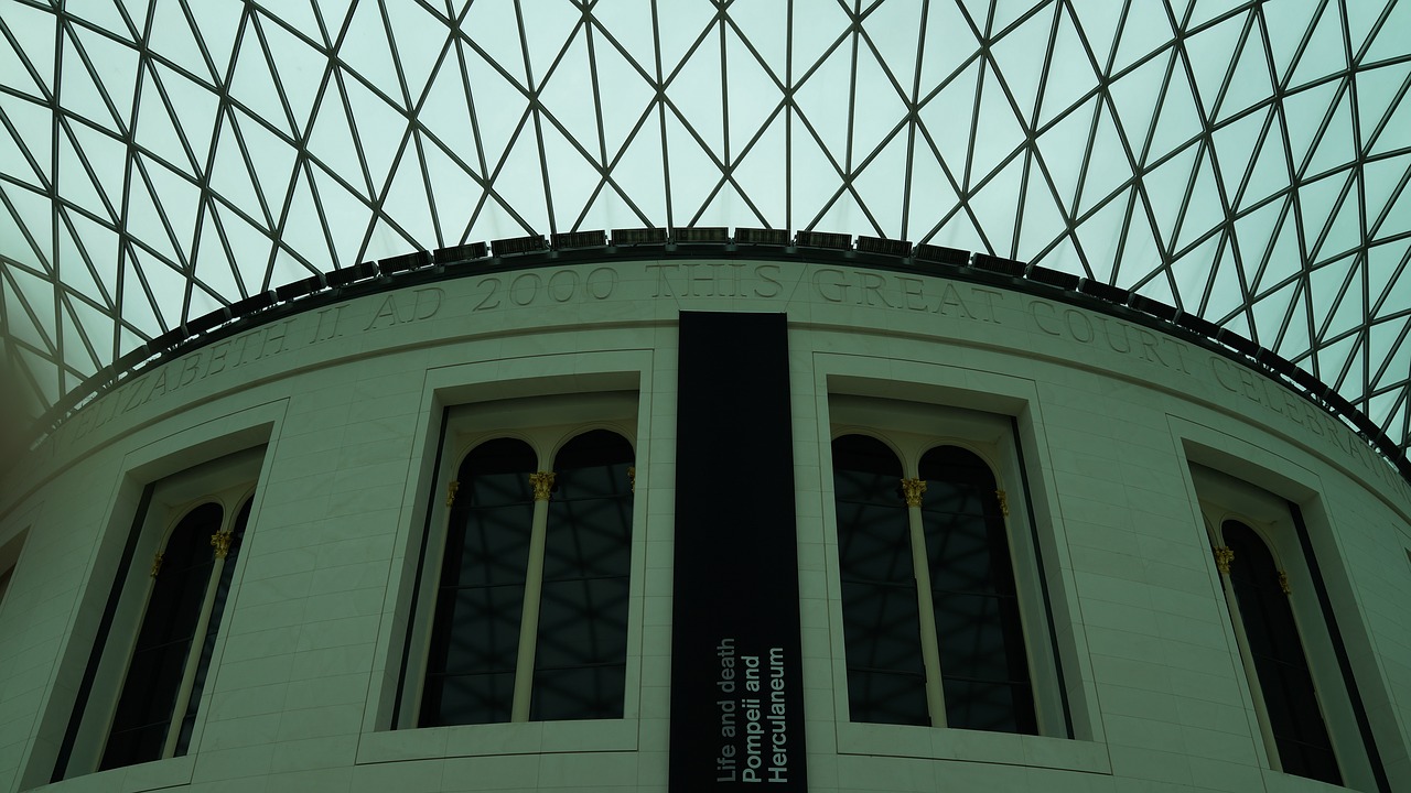 british museum facade london free photo