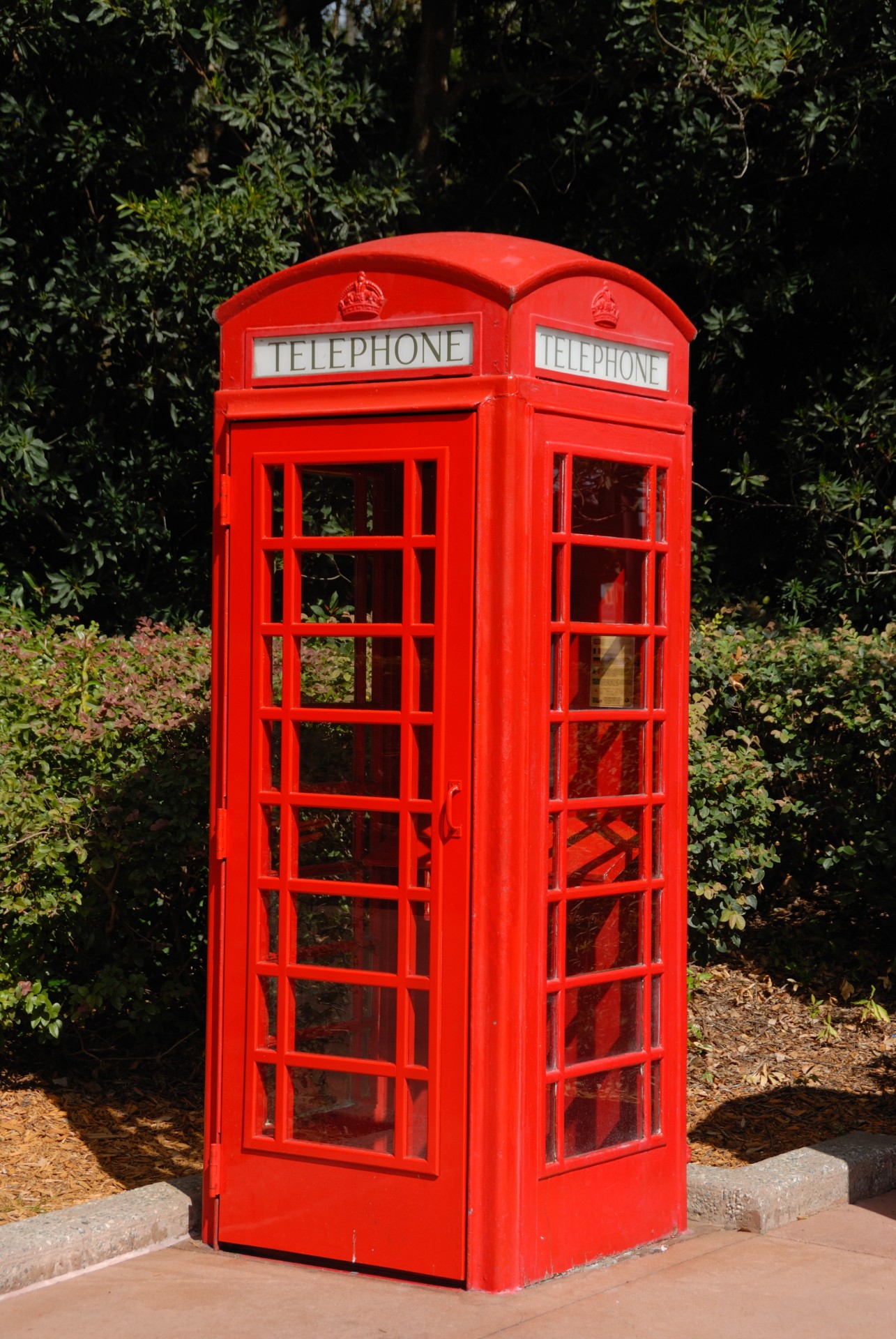 bright red telephone booth british free photo