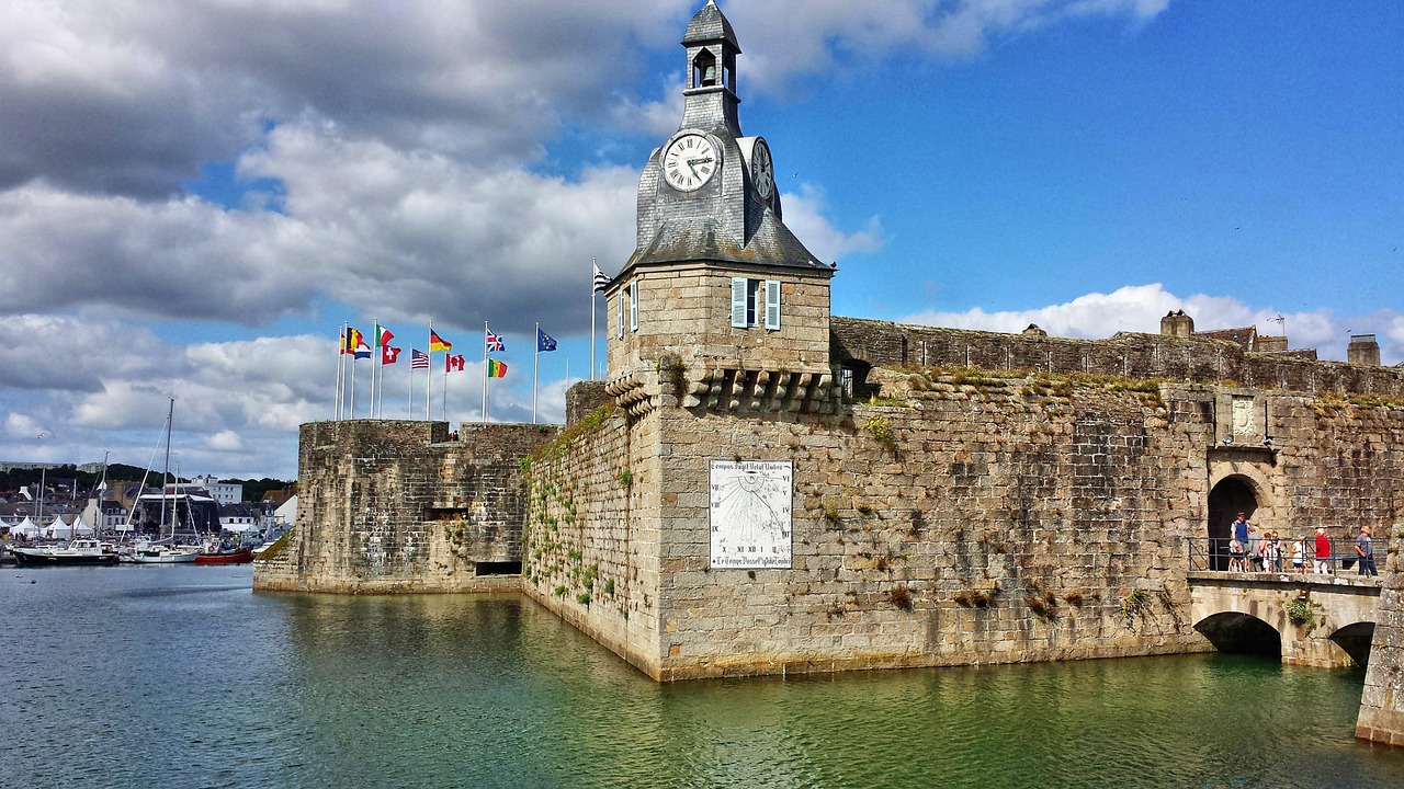 brittany concarneau belfry free photo