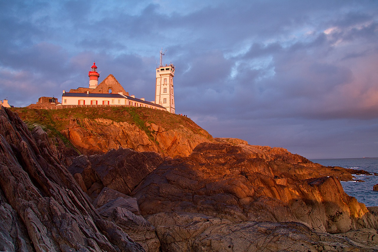 brittany point st mathieu atlantic coast free photo