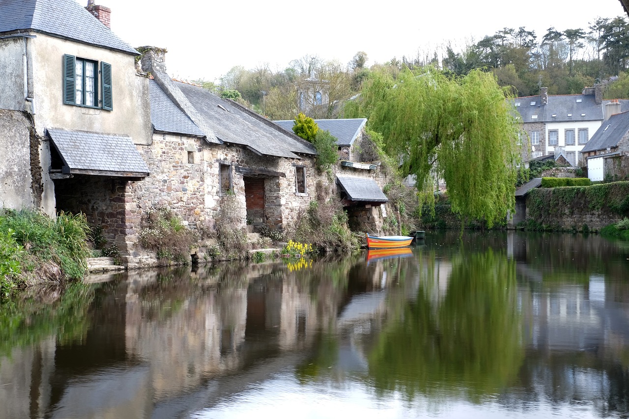 brittany reflection on the water landscape free photo